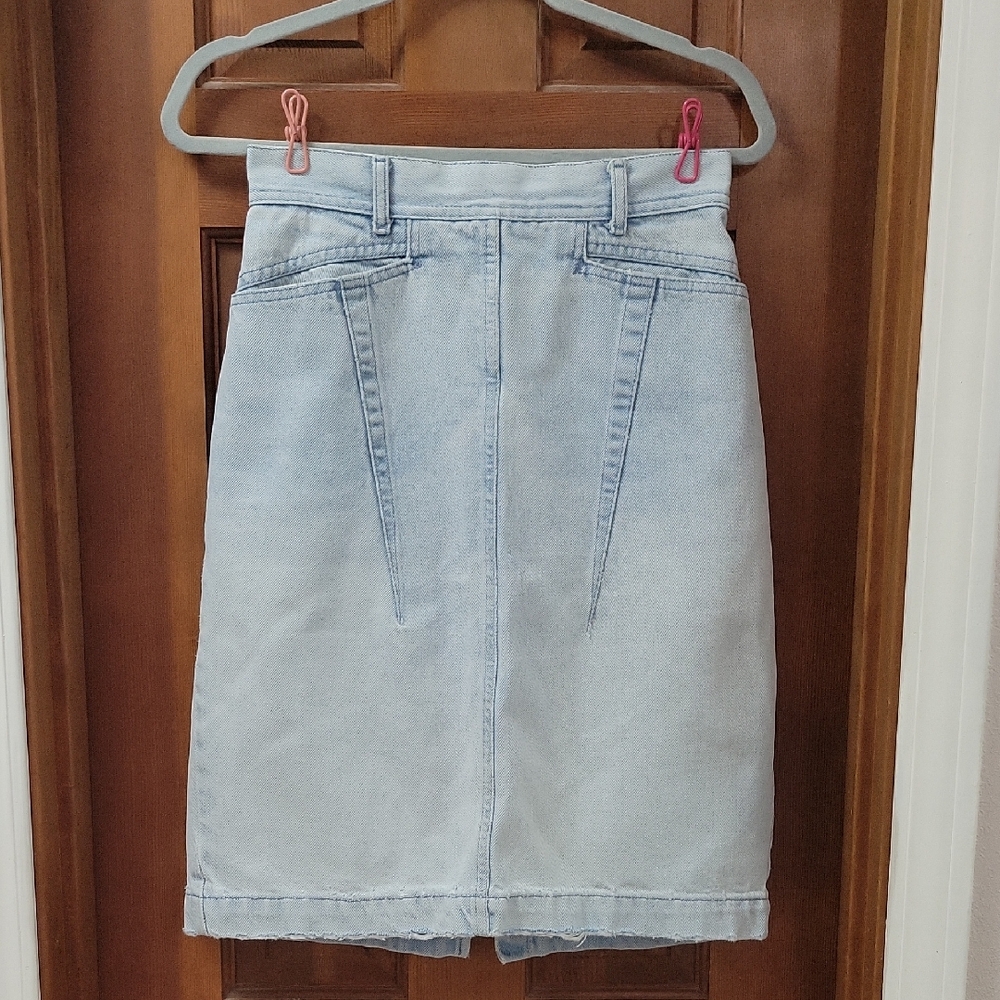 Vintage Brittania Light Blue Denim Skirt